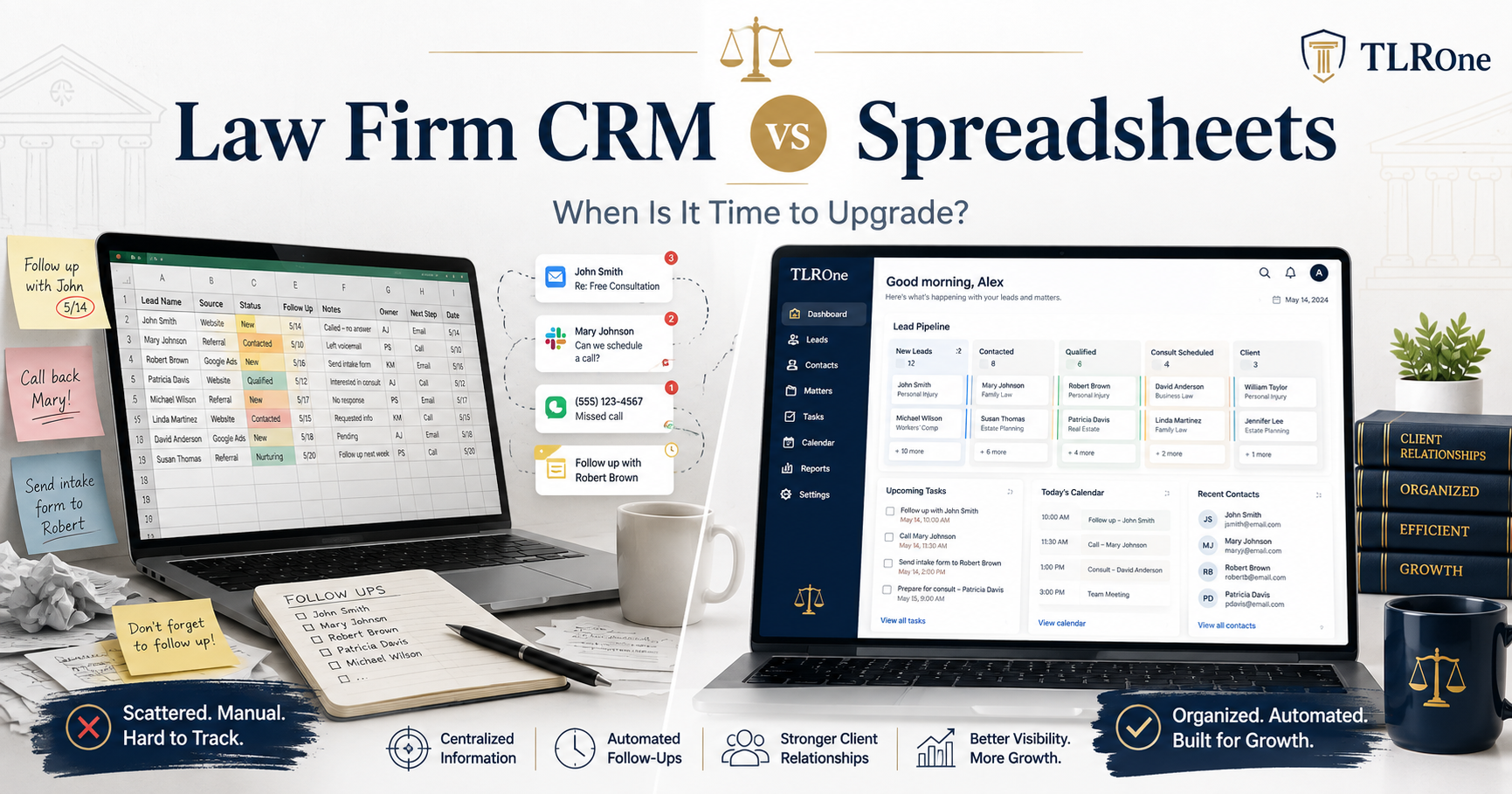 Law Firm CRM vs Spreadsheets: When Is It Time to Upgrade?